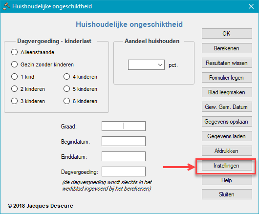 Tijdelijke ongeschiktheid - Naar de instellingen Huishoudelijke ongeschiktheid Tijdelijke ongeschiktheid - Naar de instellingen Huishoudelijke ongeschiktheid