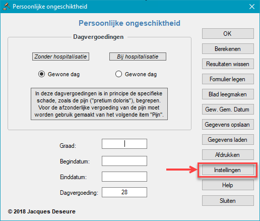 TO - Persoonlijke ongeschiktheid - naar Instellingen