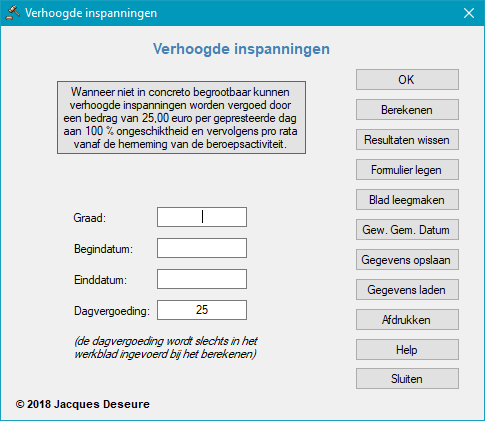 Tijdelijke ongeschiktheid - Verhoogde inspanningen Tijdelijke ongeschiktheid - Verhoogde inspanningen
